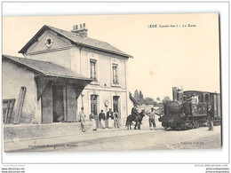 CPA 44 Legé La Gare Et Le Train Tramway Ligne De Nantes Legé - Legé