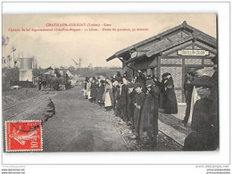 CPA 45 Chatillon Coligny La Gare Et Le Train Tramway Ligne De Chatillon Nogent - Chatillon Sur Loire