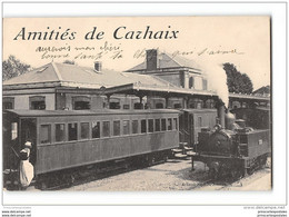 CPA 29 Carhaix Amities La Gare Et Le Train Tramway Ligne De Carhaix Camaret - Carhaix-Plouguer