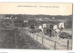 CPA 91 Saint Chéron Voie Ferrée Des Carrieres - Chemin De Fer Industriel - Saint Cheron