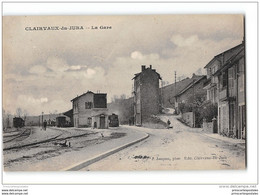 CPA 39 Clairvaux Du Jura La Gare Et Le Train Tramway Ligne De Clairvaux Foncine - Clairvaux Les Lacs