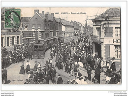 CPA 59 Anzin Route De Condé Et Le Train Tramway Ligne De D'Anzin Bonsecours - Anzin