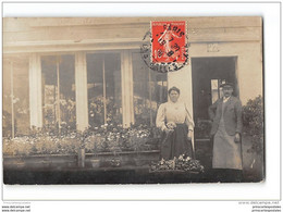 CPA Carte Photo à Situer Devanture De Fleuriste - Sonstige & Ohne Zuordnung