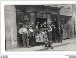 CPA Carte Photo à Situer Devanture D'epicerie Vins Comestibles Daumont - Other & Unclassified