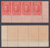 Kuba Cuba Mi# 209 ** MNH Corner Strip Of 4 ROOSEVELT 1947 - Neufs