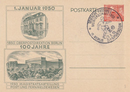 Allemagne Berlin Entier Postal Illustré 1950 - Privatpostkarten - Ungebraucht