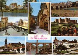 Espagne Extremadura Multi Vue Pont Statue Maison Edifice Place Patrimoine Histoire Edifice Beau Ruffec Charente - Autres & Non Classés