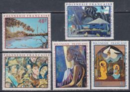Polynésie PA N° 55 / 59  XX Artistes En Polynésie (II), Les 5 Valeurs Sans Charnière, TB - Unused Stamps