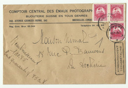1Fr.35 De Gerlache Antarctis (x3) Obl. Sc WOLUWE Sur Lettre CONTRE REMBOURSEMENT Du19-1-1948 Vers La Docherie - 16107 - Lettres & Documents