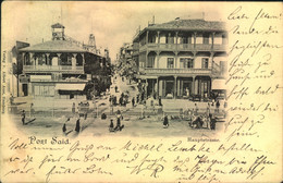 1900,picture Postcard "Port Said" Hauptstrasse Sent To Altona, Germany - 1866-1914 Khédivat D'Égypte