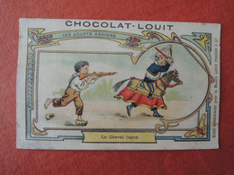 CHROMO  Baster & Vieillemard. Chocolat Louit. Jouets Anciens.  Le Cheval Jupon. Epée - Ohne Zuordnung
