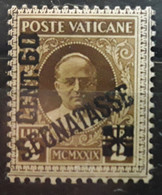 VATICAN POSTE VATICANE VATICANO 1931 SEGNATASSE TAXE  Yvert  No 5, 60 C Sur 2 L Brun , Neuf * MH TB - Postage Due