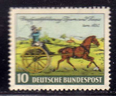 GERMANY GERMANIA ALLEMAGNE 1952 1st THURN AND TAXIS STAMP POSTILION 10pf MNH - Other & Unclassified