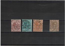 LDR11 - ITALIE REGNO  UMBERTO I PACCHI POSTALI 3 VALEURS OBLITEREES + DECOUPURE ENTIER POSTAL - Pacchi Postali