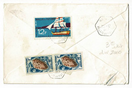 Enveloppe Oblitérée à Mata Utu (cachet Hexagonal, Trait Plein) Circulé 1967, Beaux Timbres, Recto-verso - Brieven En Documenten