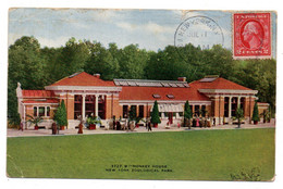 Etats-Unis--1913--New York Zoological Park.--Monkey House.....carte Colorisée........à  Saisir - Parken & Tuinen