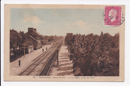 CP 79 MONCOUTANT La Gare Prise Du Pont - Moncoutant