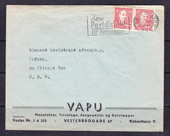 SK 21-57 LETTER FROM DENMARK TO CZECHOSLOVAKIA. 21.10.1947. - Other & Unclassified