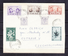 SK 21-58 LETTER FROM BELGIE TO CZECHOSLOVAKIA. 12.03.1958. - Cartas & Documentos