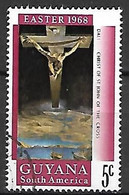Delcampe - GUYANA     -   1968 .  Y&T N° 297 Oblitéré.  Pâques  /  Crucifix . - Guyane (1966-...)