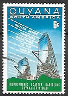 Delcampe - GUYANA     -   1968 .  Y&T N° 307 Oblitéré.  Noël.   Radio-télescopes - Guyane (1966-...)