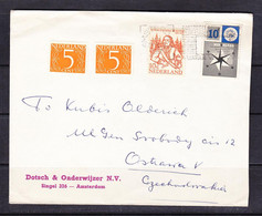 SK 21-68 LETTER FROM NETHERLANDS TO CZECHOSLOVAKIA . 18.10.1957. - Brieven En Documenten