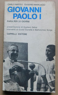 GIOVANNI PAOLO I #  C. Napoli / E. Marcucci #  Cappelli Ed.1978 #  19x10,8 #  - Pag. 126 - Da Identificare