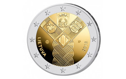 Lithuania 2 Euro 2018 Baltic Independence UNC - Lituanie