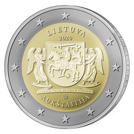 Lithuania 2 Euro 2020 Aukstaitija UNC - Lituanie