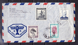 SK 21-82 AVIA LETTER FROM BELGIAN CONGO TO LIBEREC, CZECHOSLOVAKIA. - Covers & Documents