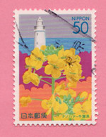 2004 GIAPPONE Fari Rape Blossoms & Nojimazaki Lighthouse - Chiba Pref - 50 Y Usato - Used Stamps