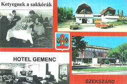 CHESS * SPORT * SZEKSZARD * HOTEL GEMENC * PEUGEOT CUP * CAR * LADA * ZHIGULI * SKODA * Papai Janos 051 * Hungary - Echecs