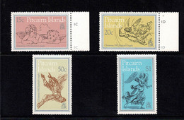 Delcampe - Pitcairn Islands 1982 Christmas Marginal Set Of 4 MNH - - Pitcairn