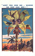 313105-Black Americana, Bamforth No 1558, Children In Coconut Tree, No One Can See! - Negro Americana