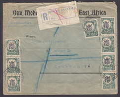Tanganyika/Belgian Congo Combination 1926 Registered Cover To Germany - Tanganyika (...-1932)