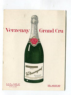 Carte Pub  : VERZENAY Vins De Champagne Maison  Beauregard   Année 60 - Publicités