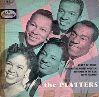 Disque The Platters - Heart Of Stone - Mercury 14 182 - France 1957 - Soul - R&B