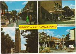 Groeten Uit Emmeloord - Poldertoren, 'JAMIN', Schouwburg, Promenade Lange Nering - Emmeloord