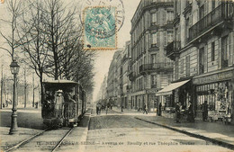 Neuilly Sur Seine * Avenue De Reuilly Et Rue Théophile Gautier * Tramway Tram - Neuilly Sur Seine