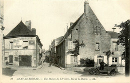 Azay Le Rideau * Rue De La Mairie * Hôtel Du Grand Monarque * Automobile Voiture Ancienne * LOYAU Peintre - Azay-le-Rideau