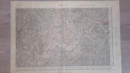 17- JONZAC- RARE AFFICHE PLAN 1889-LAPRADE AUBETERRE-FESTALEMPS-BELLON-ORIVAL-SAUVIGNAC-PUYMANGOU-BOSCAMNANT-RIOUX - Afiches