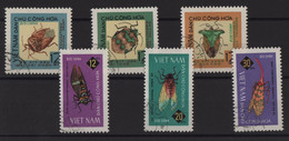 Vietnam Du Nord - N°451 à 456 - Faune - Insectes - Cote 7€ - Obliteres - Viêt-Nam
