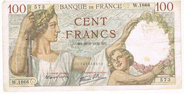 FRANCE BILLET DE 100 FRANCS   MS. 28 -9-1939    N°573                    BI2 - 100 F 1939-1942 ''Sully''