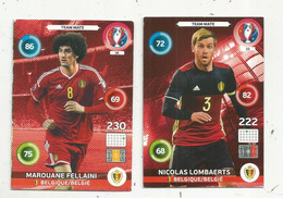 Carte PANINI , Team Mate ,n° 72 Et 86 , Football ,Belgique , België, N. Lombaerts,M. Fellaini , LOT DE 2 CARTES - Trading-Karten