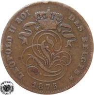 LaZooRo: Belgium 2 Centimes 1875 VF - 2 Cent
