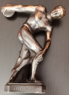 Bronze Figurine Olympic Discus Throw DISCOBOL X.E.M Figurine Statue Olympic Greek Discus - Athlétisme