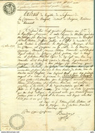 Extrait Comunal Du 24 Frimaire An 7 ( 14.12.1798 ) Commune De Boussoit -District De Soignies (rare) - Historical Documents