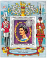 Comores Bloc YT 17 BF " Anniversaire Couronnement Elisabeth II " 1978 Neuf** - Unused Stamps