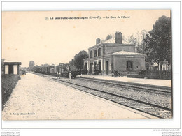 CPA 35 La Guerche De Bretagne La Gare De L'Ouest Et Le Train - La Guerche-de-Bretagne