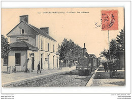 CPA 38 Beaurepaire La Gare Et Le Train - Beaurepaire